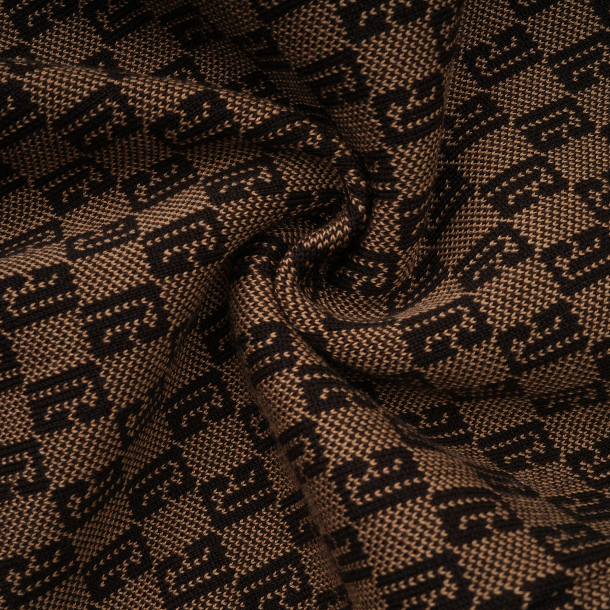Cyrielle Monogram Jakarlı Üst ve Pantolon Takım Kahverengi