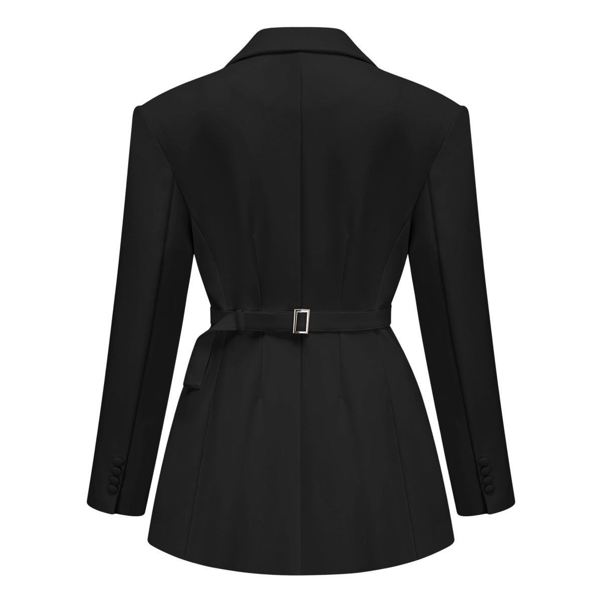 Osanne Kruvaze Blazer Mini Elbise Siyah