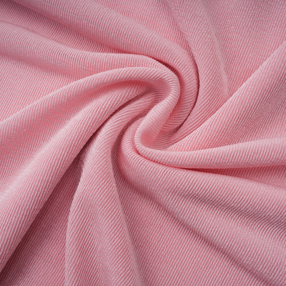 Moderne Şal Panel Büzgülü Maksi Elbise Pembe