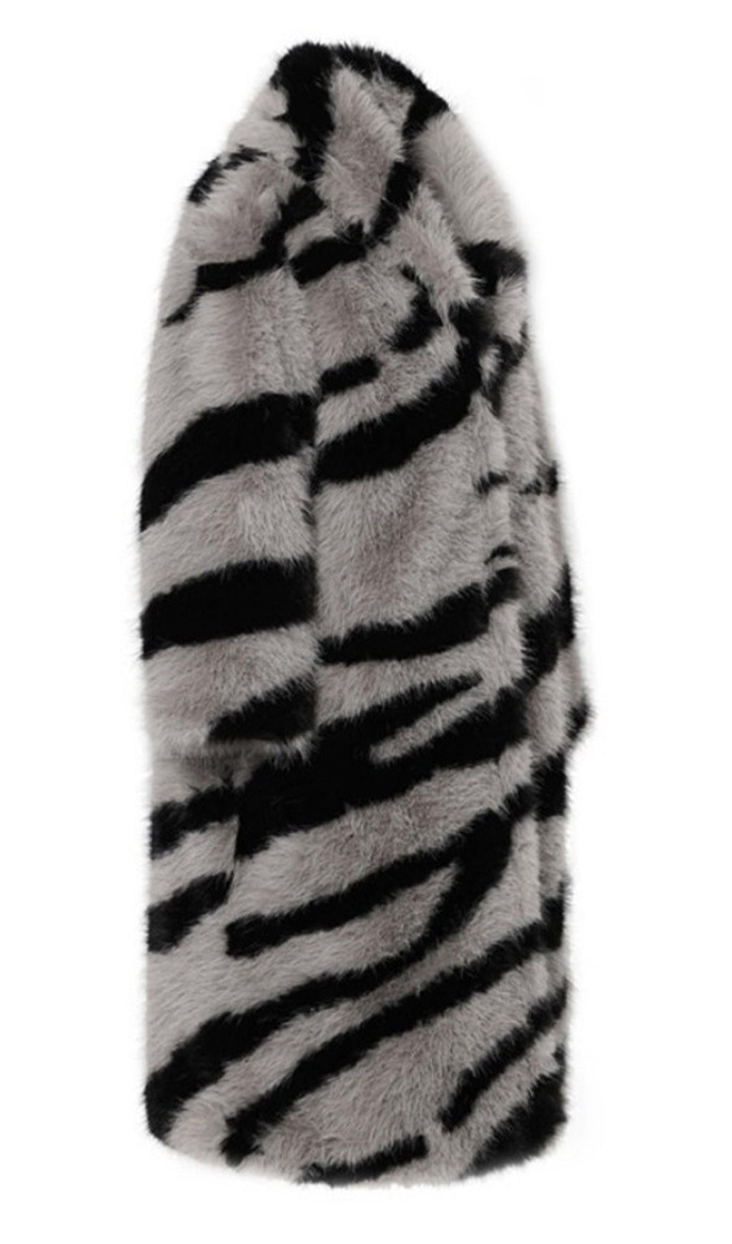 İmitasyon Kürk Zebra Desenli Palto