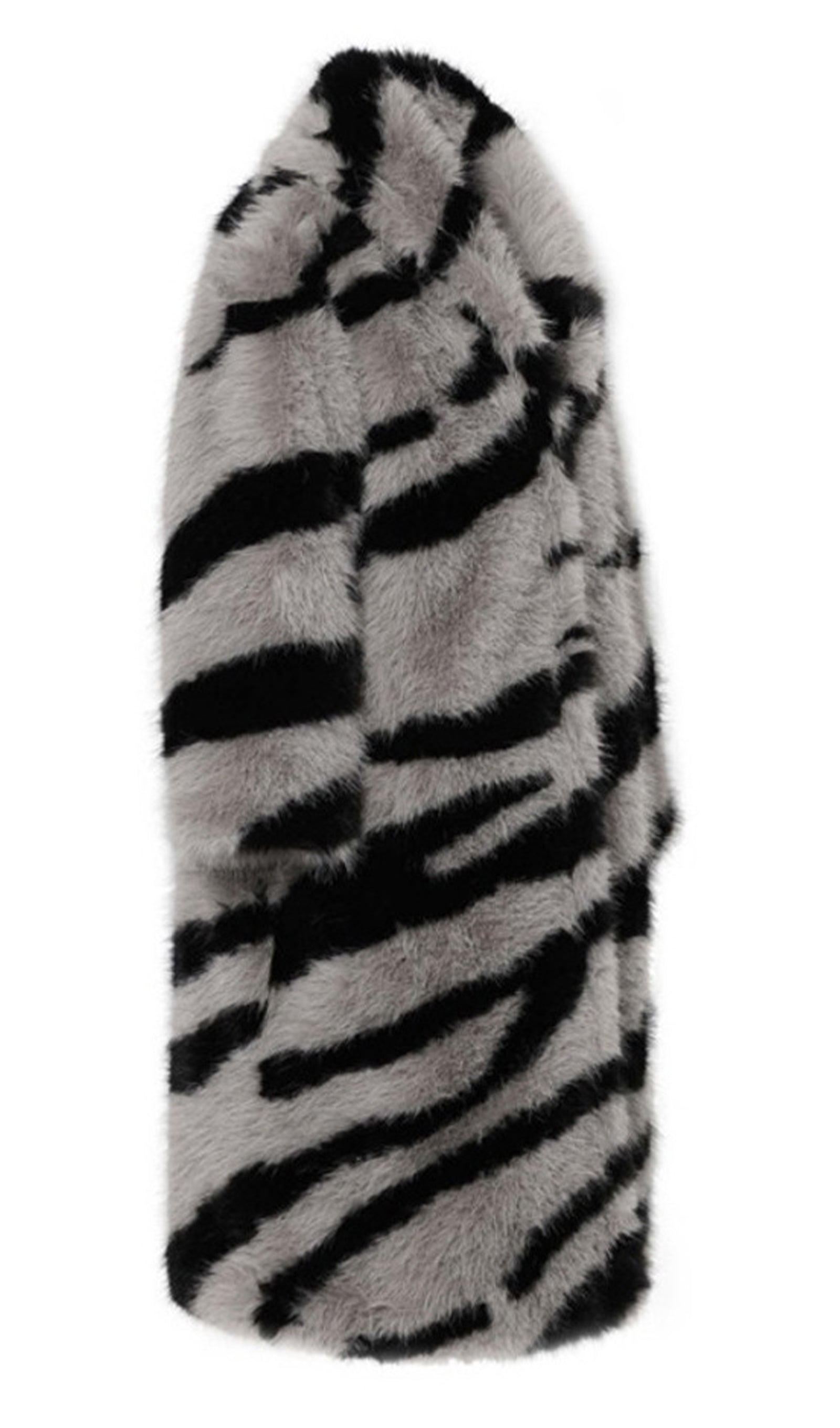 İmitasyon Kürk Zebra Desenli Palto
