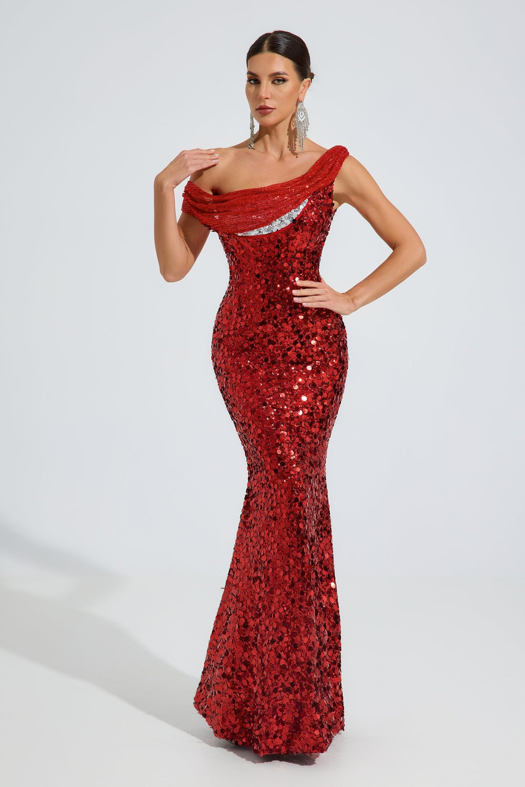 Maeve Scarlet Pullu Glam Maxi Elbise