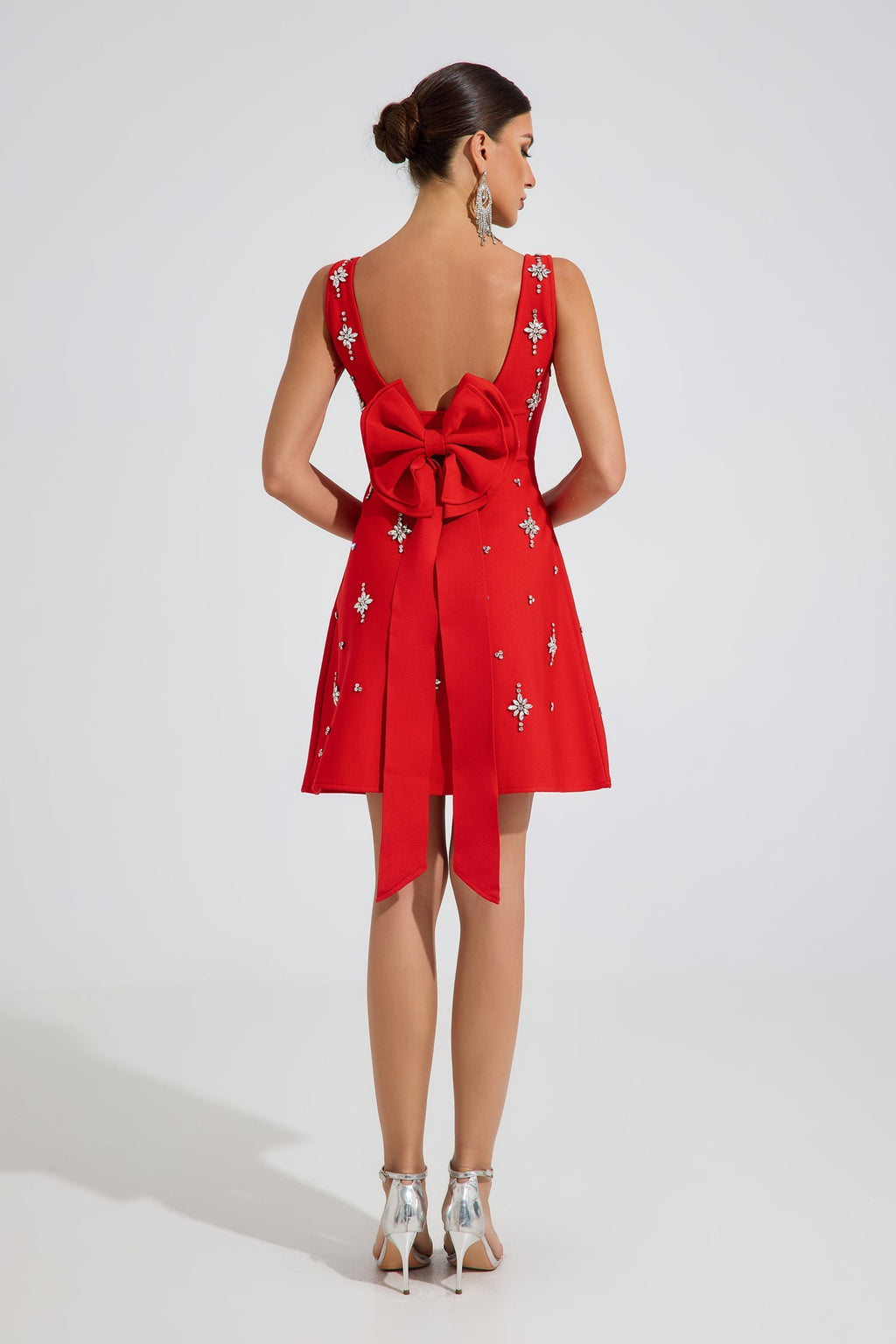 Cameron Ruby Star Süslemeli Mini Elbise