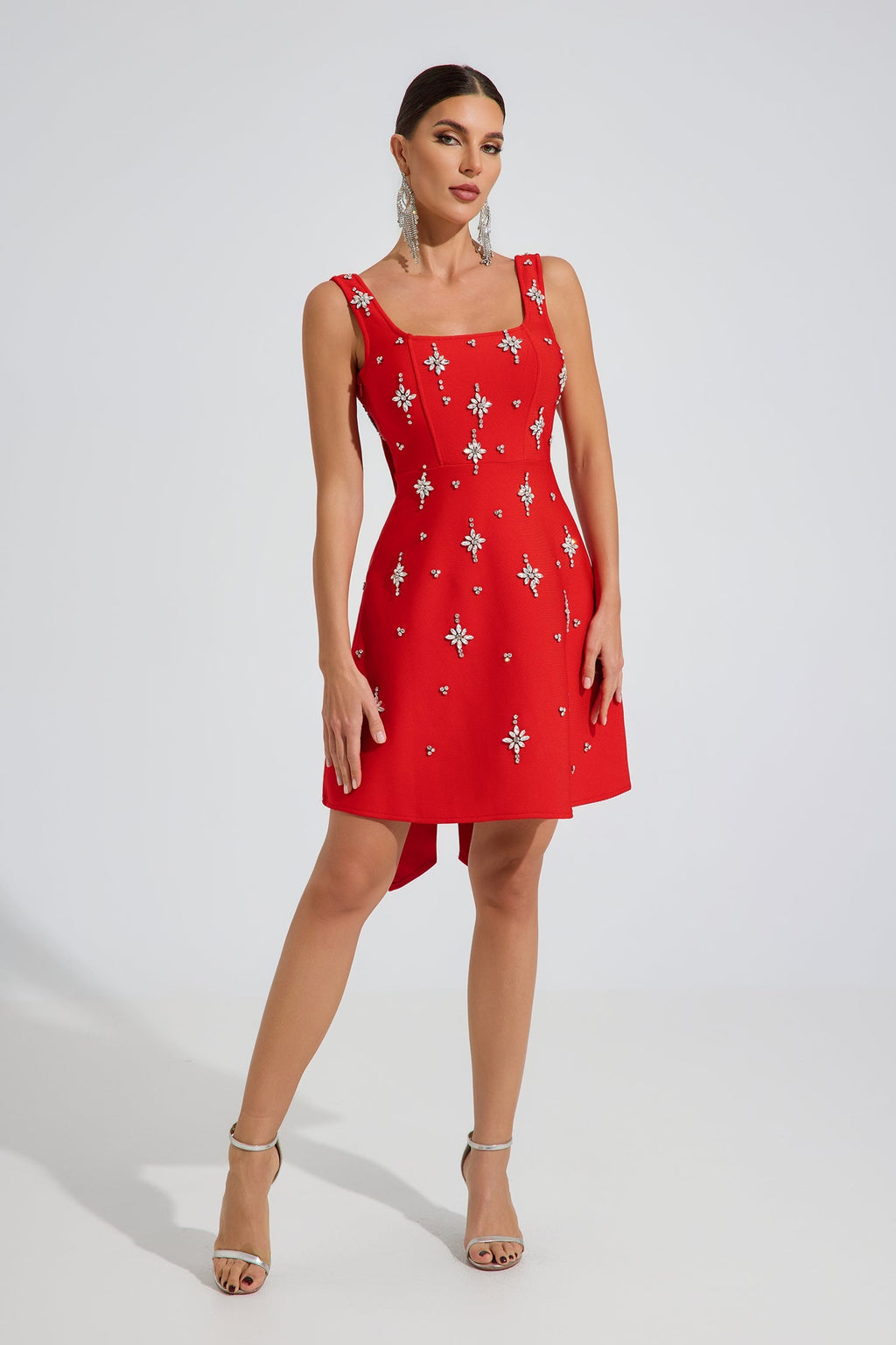 Cameron Ruby Star Süslemeli Mini Elbise