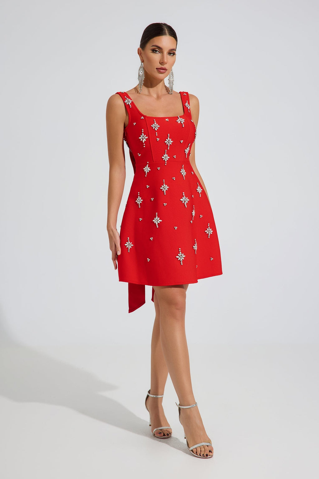 Cameron Ruby Star Süslemeli Mini Elbise