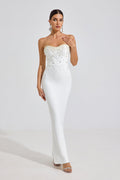 Ashcroft Pearl Radiance Strapless Maxi Elbise