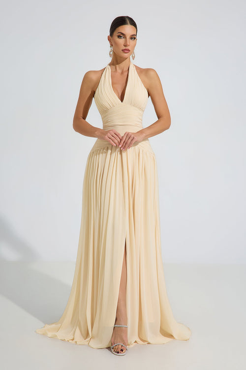 Anastasia Bej Grace Halter Maxi Elbise
