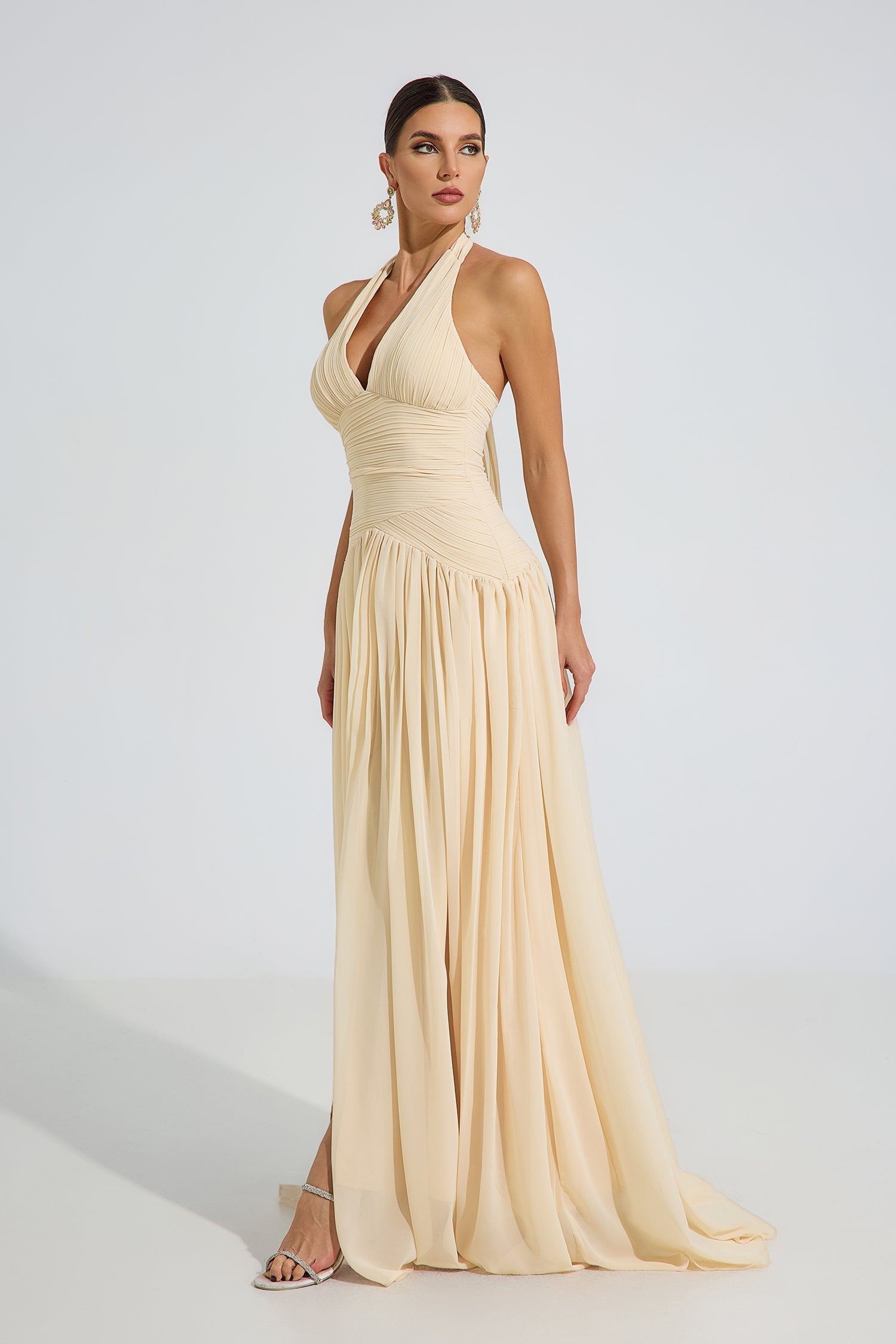 Anastasia Bej Grace Halter Maxi Elbise