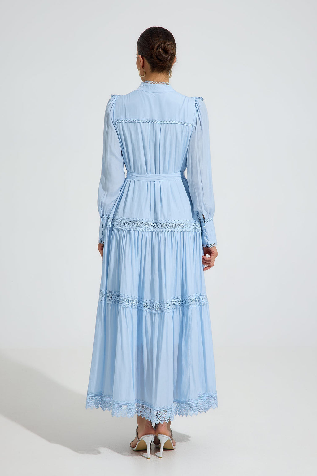 Hadwyn Sky Ruffle Maxi Elbise