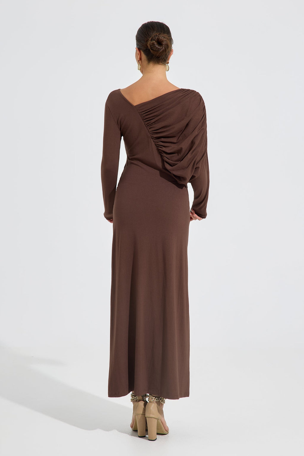 Amelith Drape Elegance Maxi Elbise