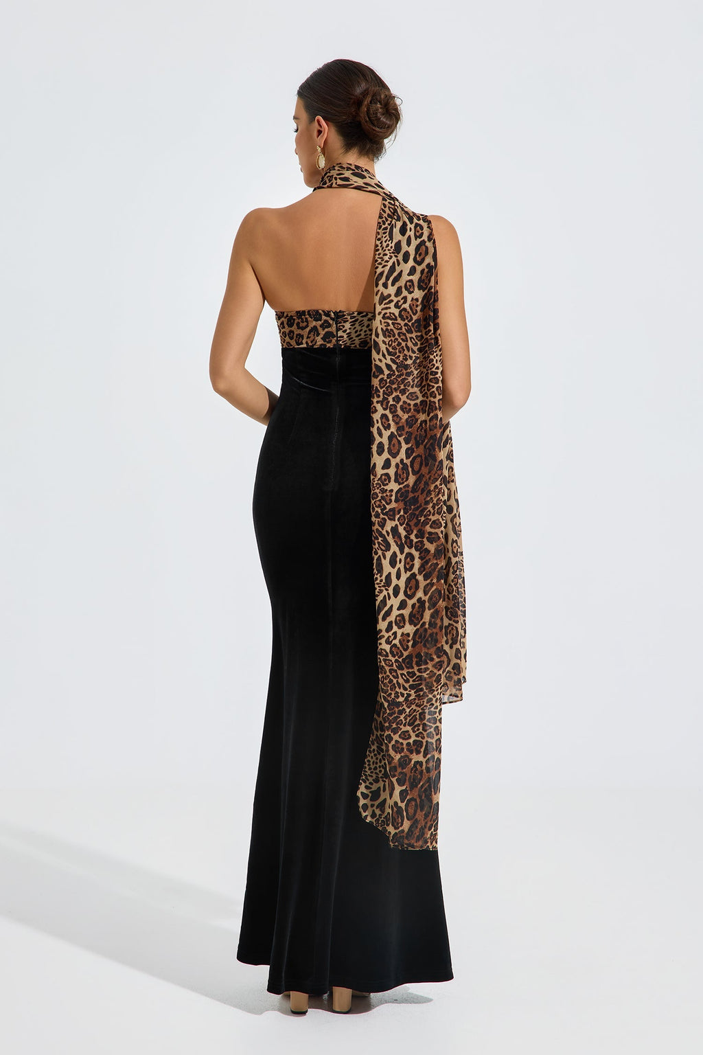 Virginia Velvet Wild Elegance Maxi Elbise