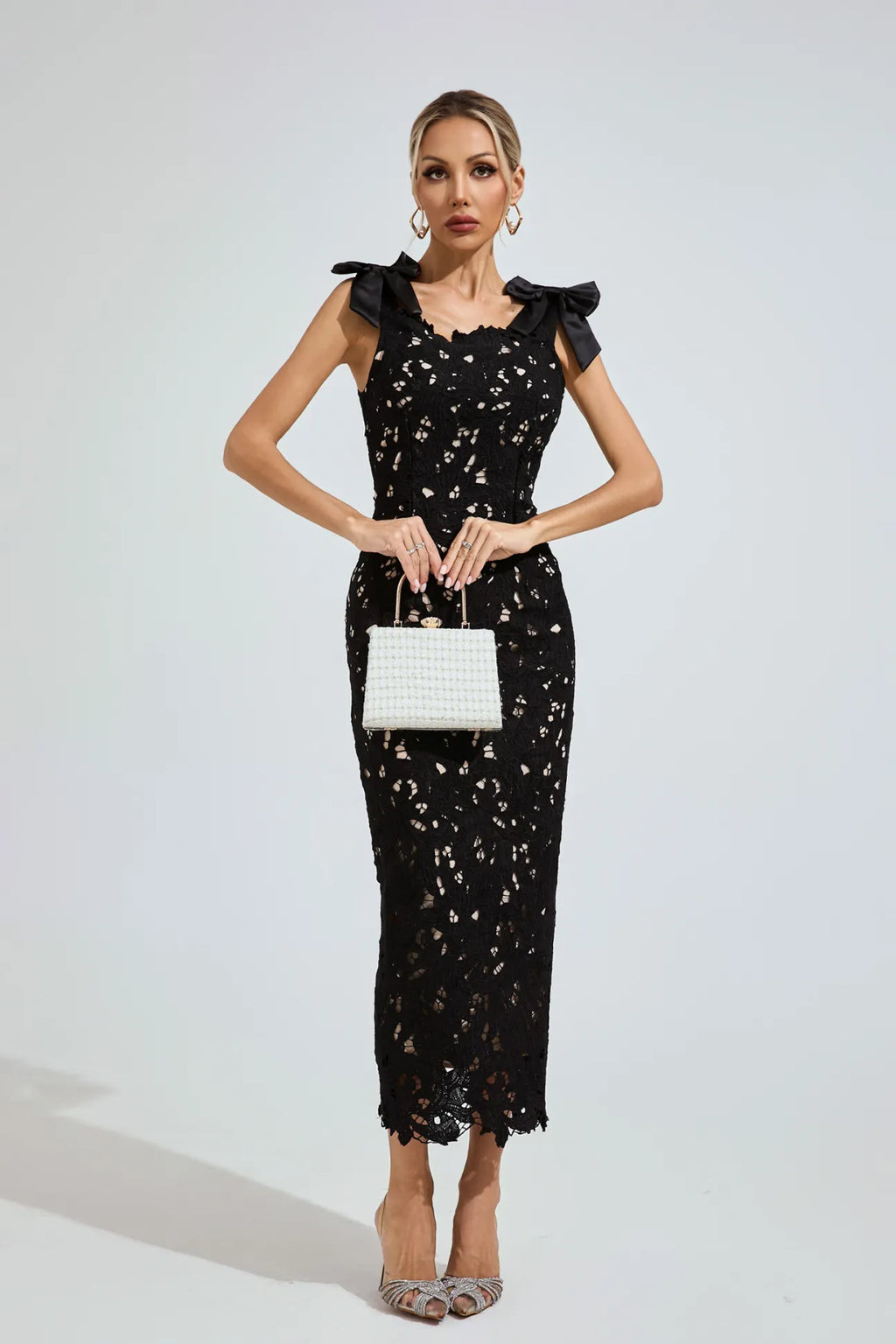 Rafaela Ture Siyah Korse Maxi Elbise