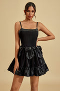 Regina Noir Fiyonk Mini Elbise