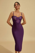 Charlotte Dantel Sarma Bodycon Midi Elbise