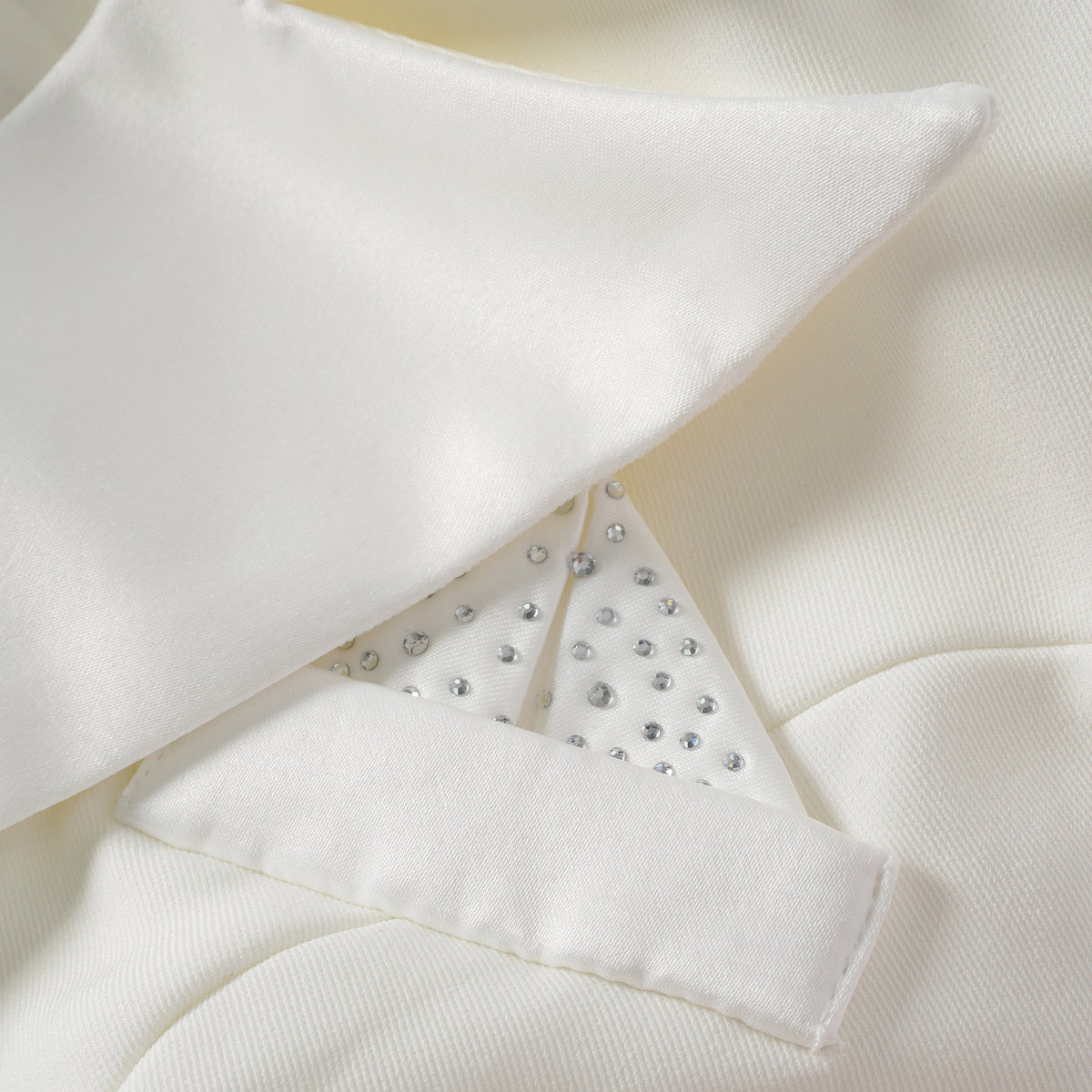 Inmaculada Korse Detaylı Blazer Mini Elbise Beyaz