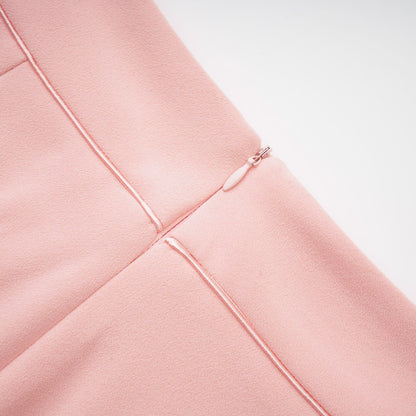 Claretta Renk Bloklu Ceket Pantolon Takımı Pembe