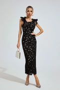 Rafaela Ture Siyah Korse Maxi Elbise
