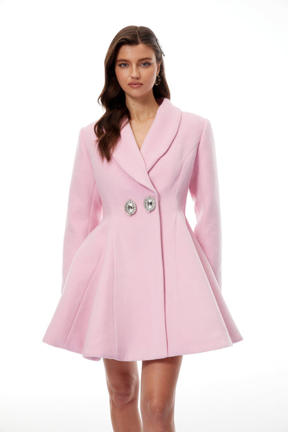 Adrián Kloş Blazer Mini Elbise Pembe