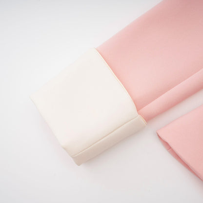 Claretta Renk Bloklu Ceket Pantolon Takımı Pembe