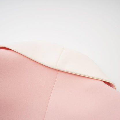 Claretta Renk Bloklu Ceket Pantolon Takımı Pembe