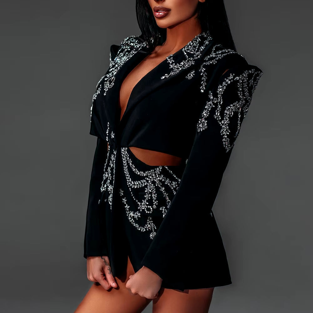 Kristal İşlemeli Blazer
