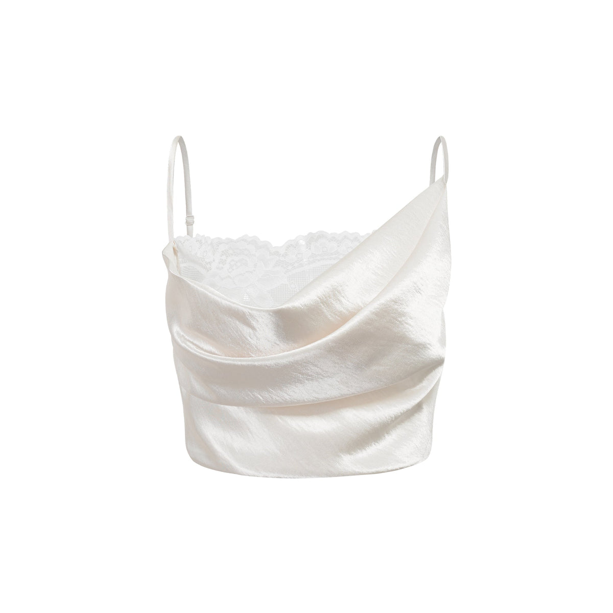 Eeva Çiçek Dantel Detaylı Büstiyer Crop Top Beyaz
