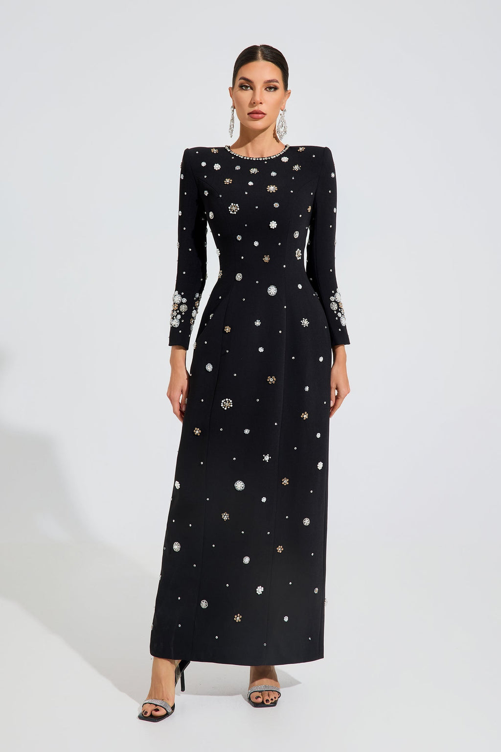 Ottoline Celestial Süslemeli Maxi Elbise