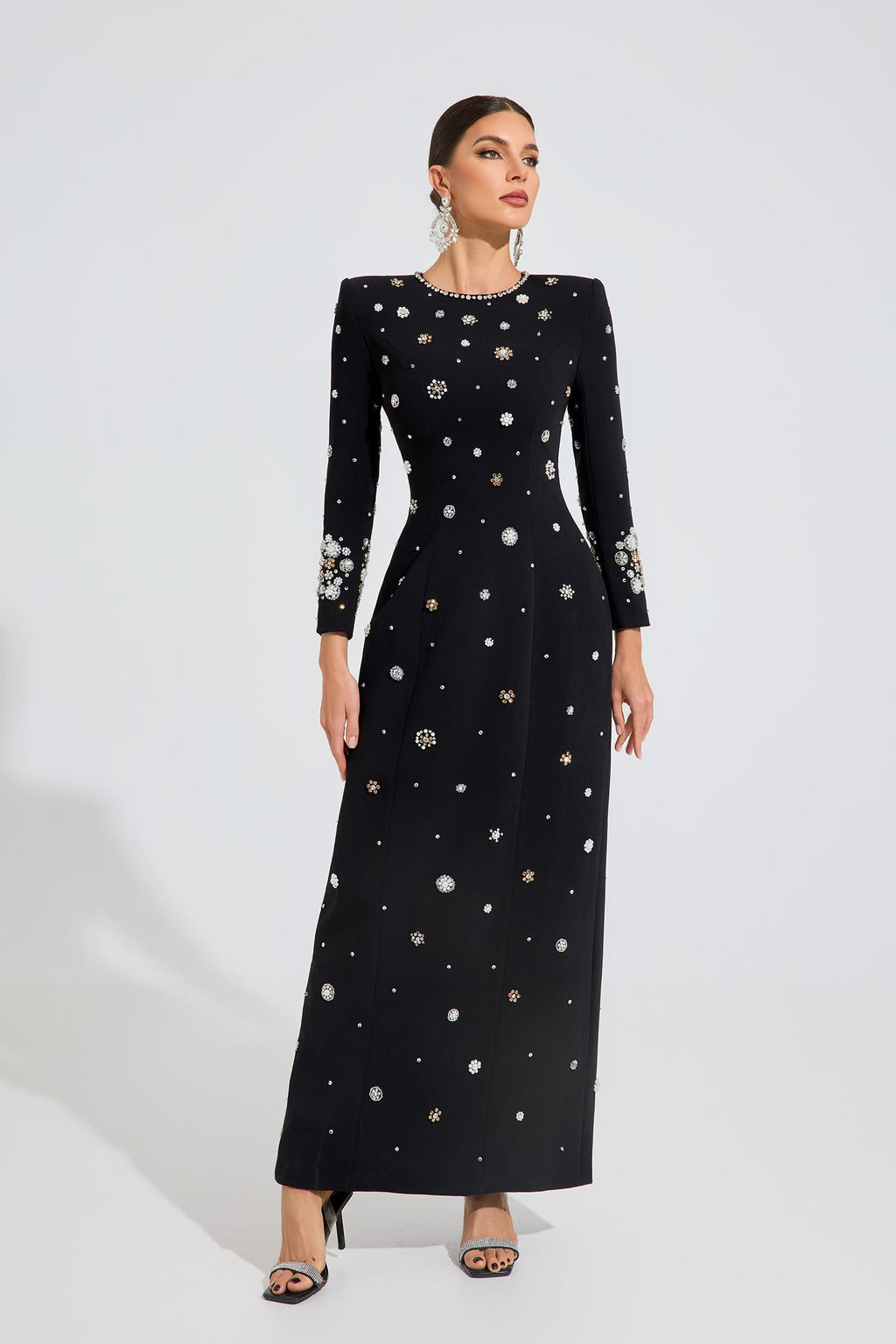 Ottoline Celestial Süslemeli Maxi Elbise