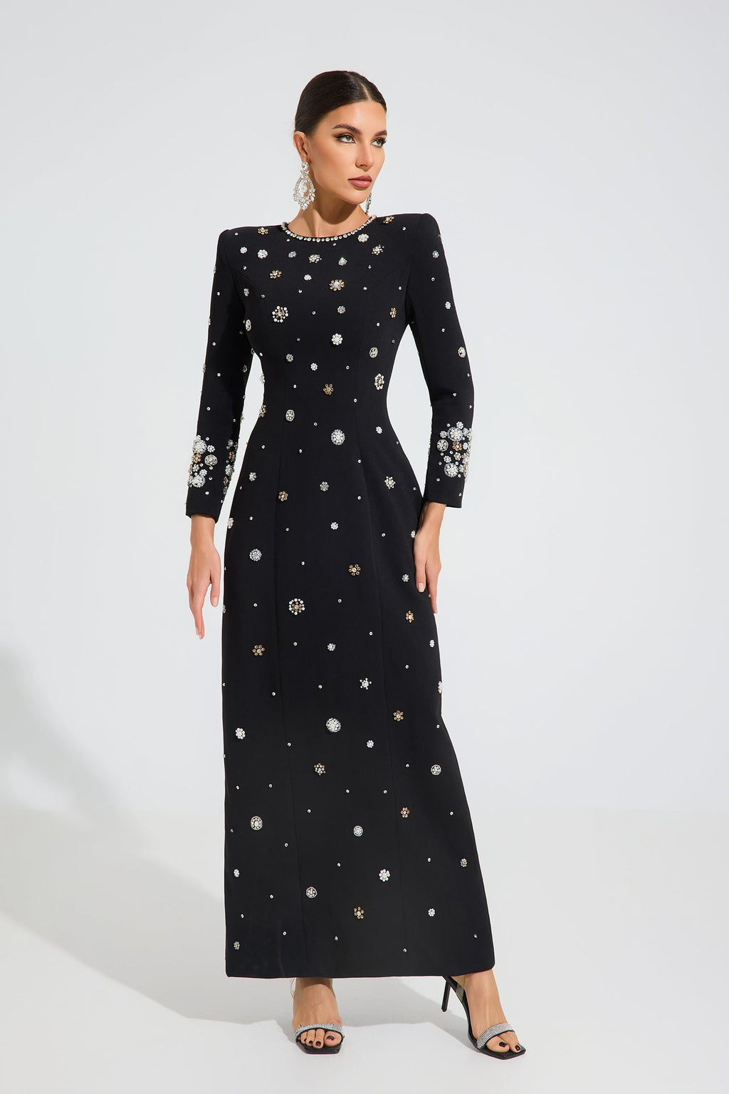 Ottoline Celestial Süslemeli Maxi Elbise
