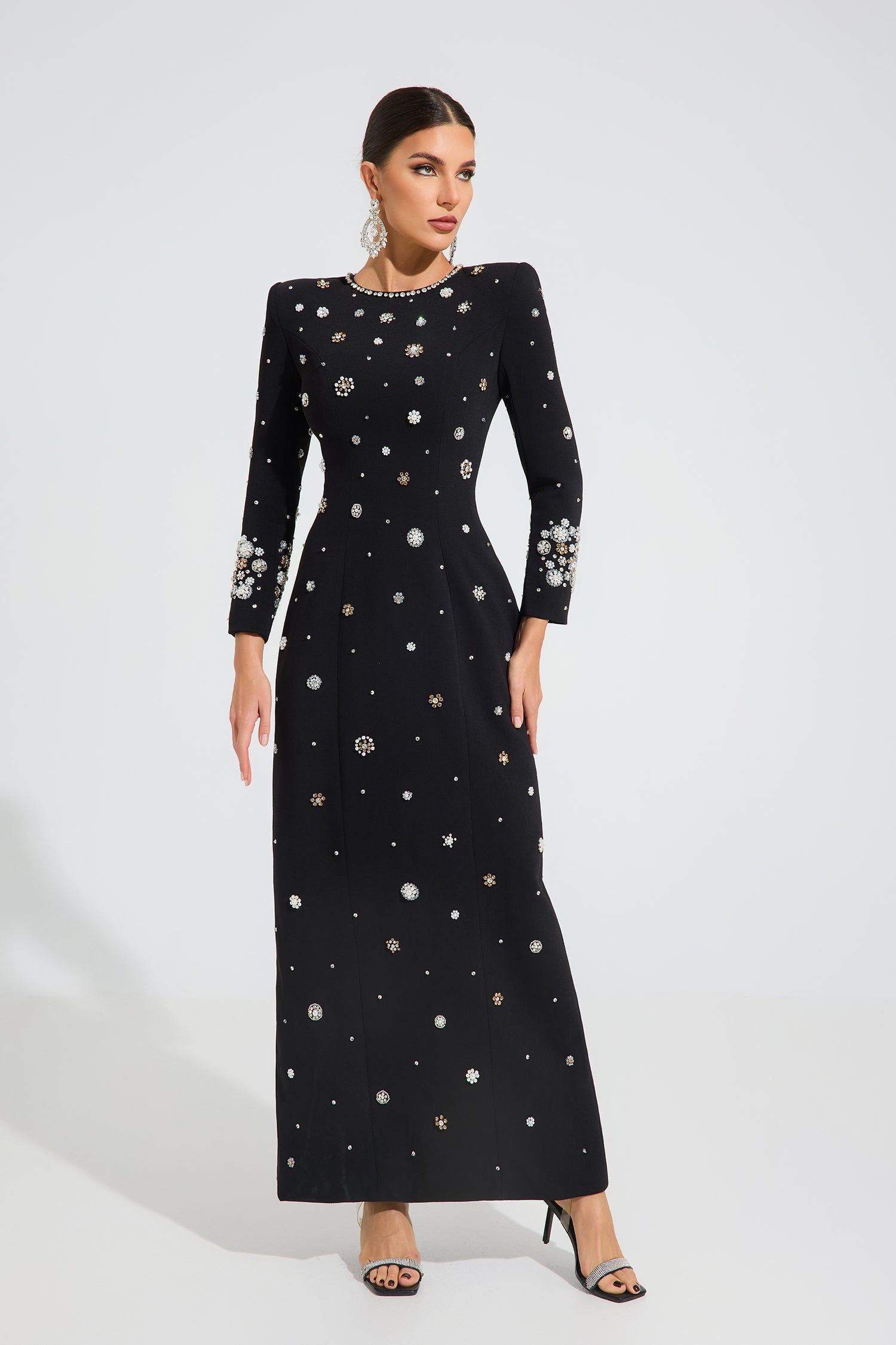 Ottoline Celestial Süslemeli Maxi Elbise