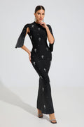 Reese Noir Kristal Zarafet Maxi Elbise