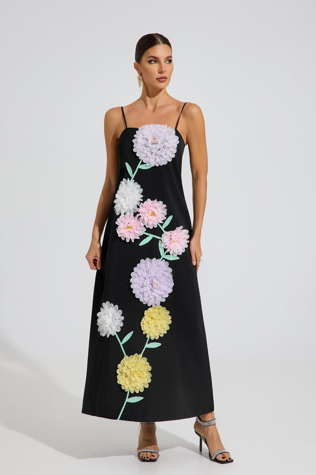 Ashby Bloom Cascade Maxi Elbise