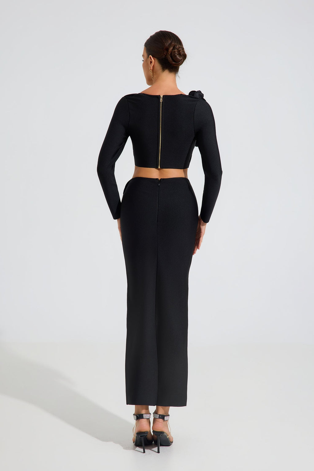 Olga Noir Rose İki Parça Set
