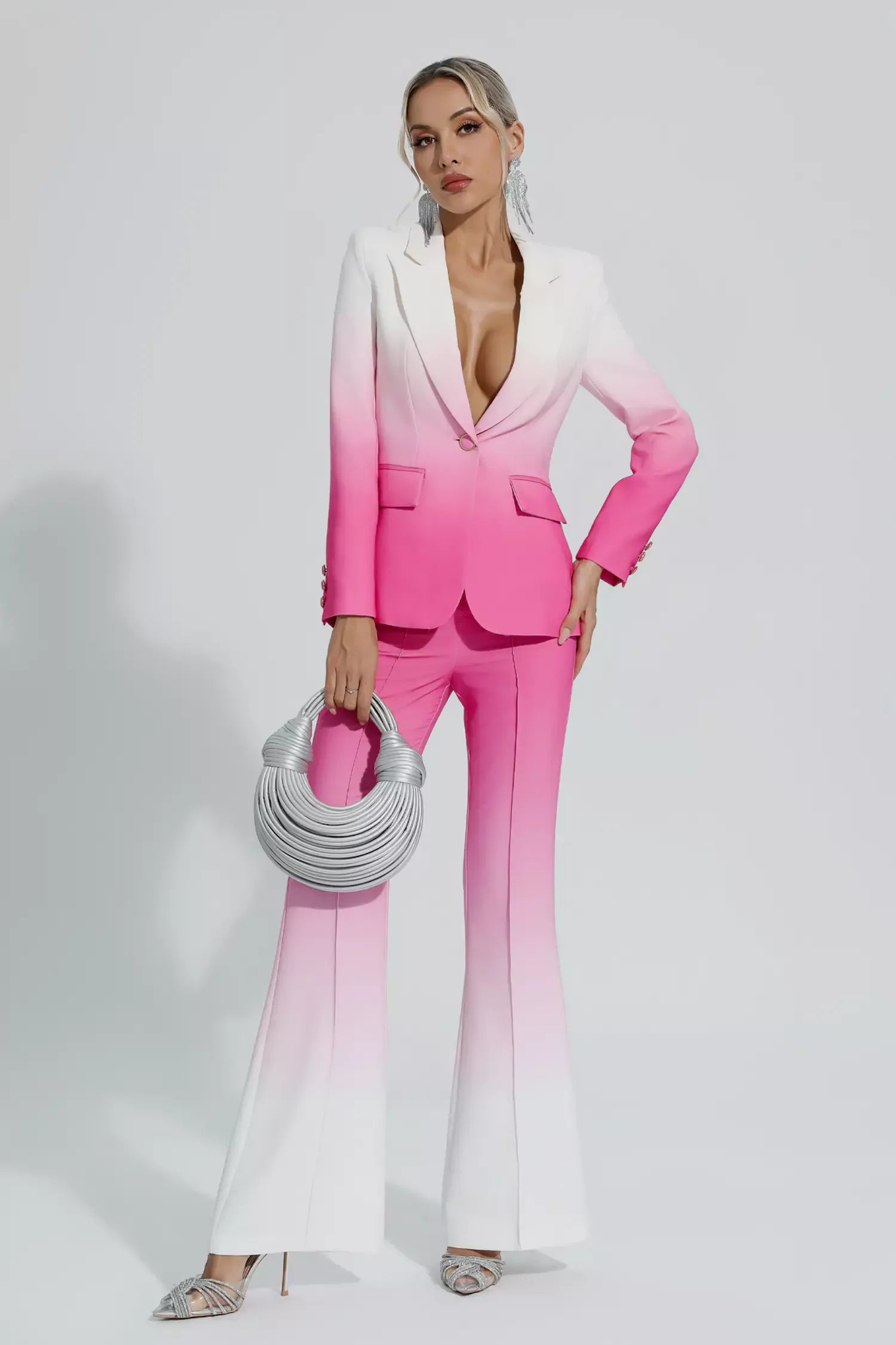 Anya Degrade Pembe Blazer Takımı