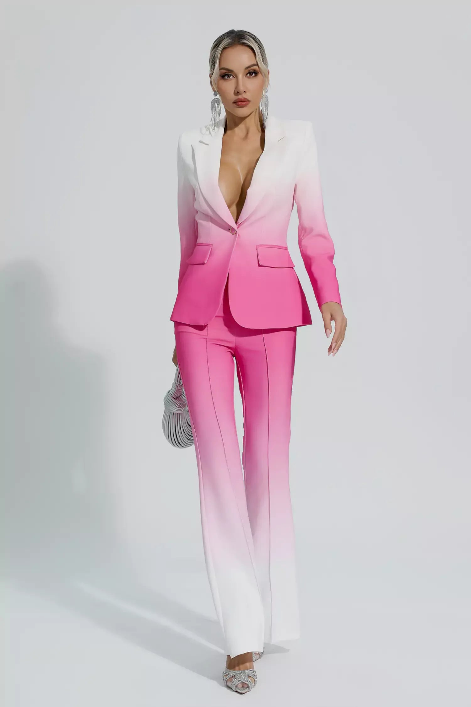 Anya Degrade Pembe Blazer Takımı