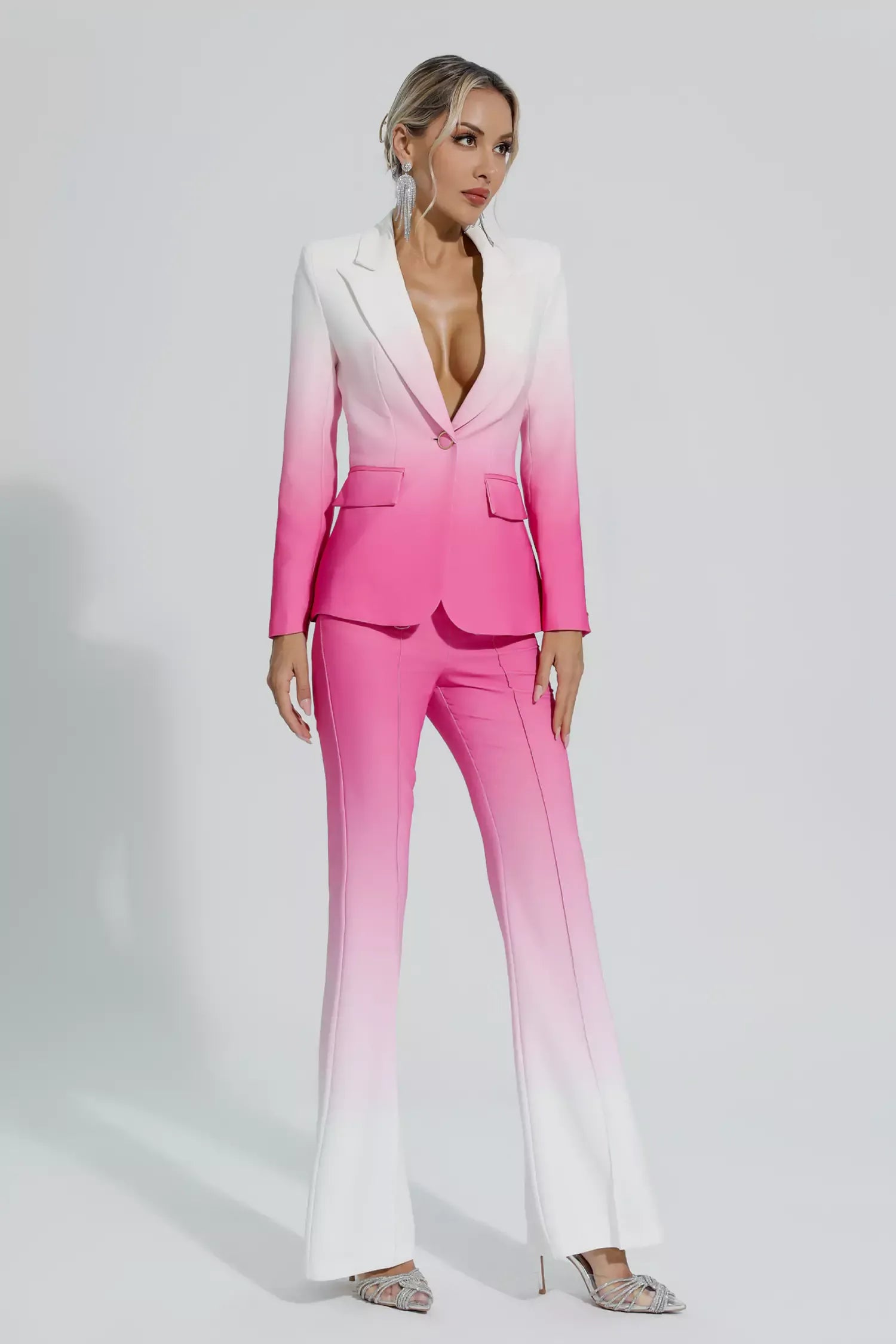 Anya Degrade Pembe Blazer Takımı
