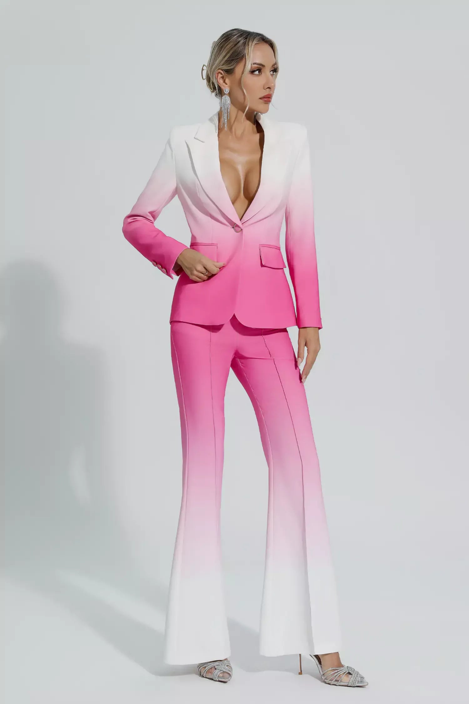 Anya Degrade Pembe Blazer Takımı
