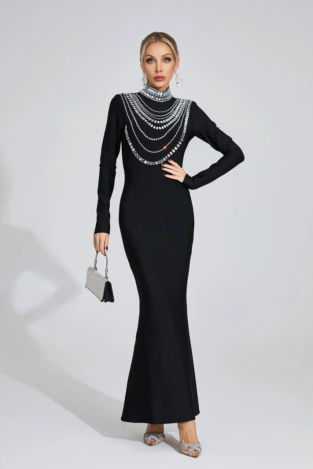 Ellery Siyah Elmas Maxi Elbise