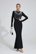 Ellery Siyah Elmas Maxi Elbise