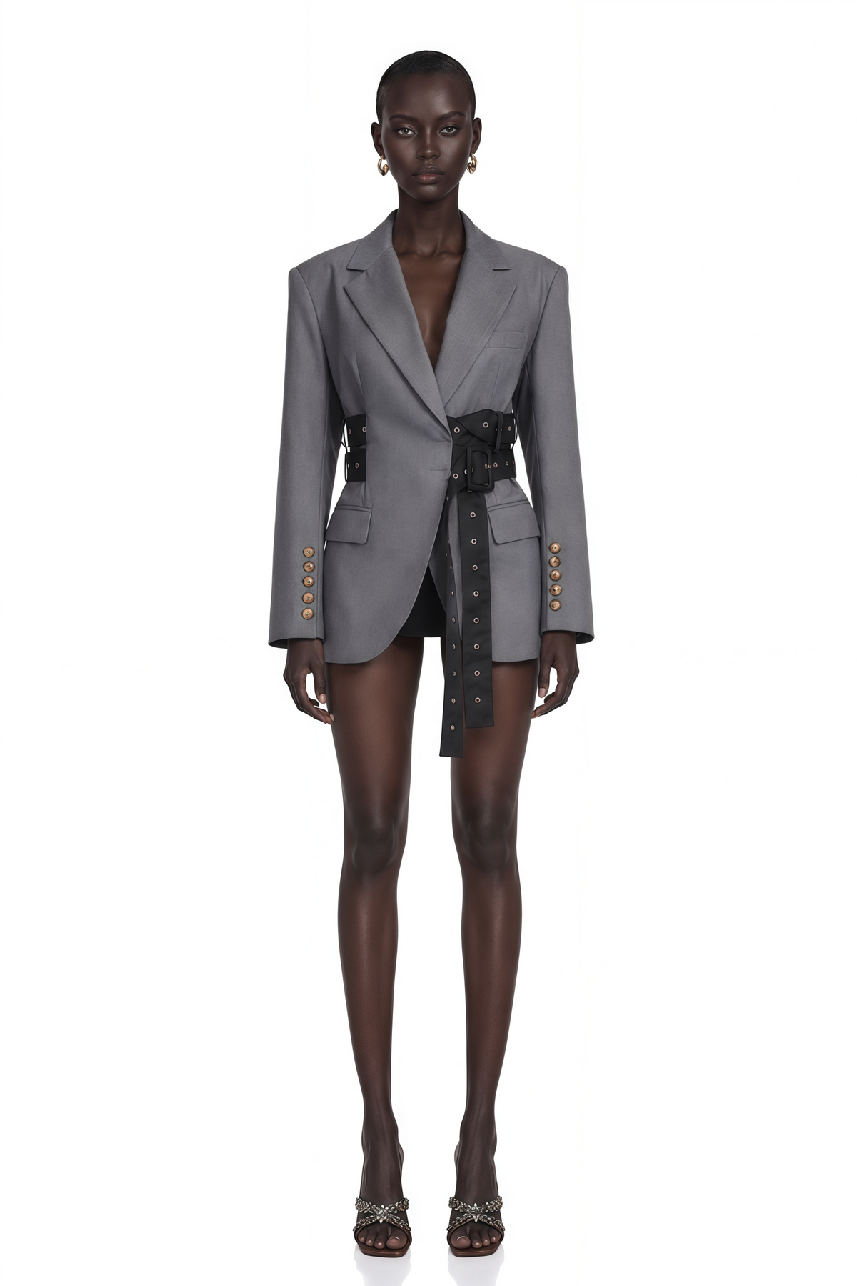 Thérèse Kemer Detaylı Blazer Ceket