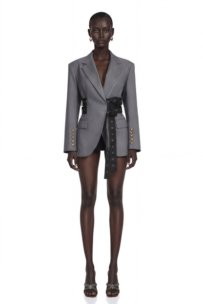 Thérèse Kemer Detaylı Blazer Ceket