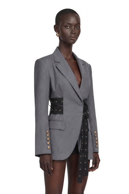 Thérèse Kemer Detaylı Blazer Ceket