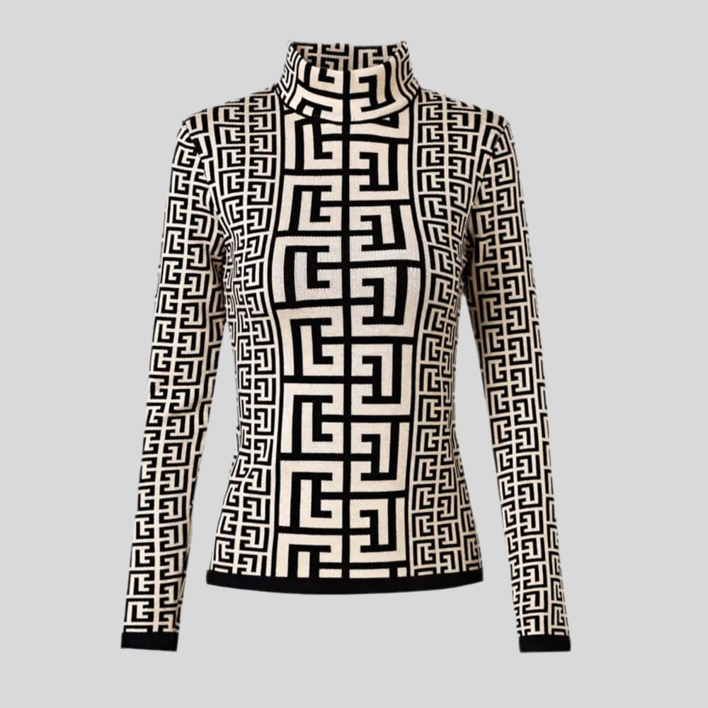 Madison Geometrik Örgü Kazak - Kadın Moda Üstü
