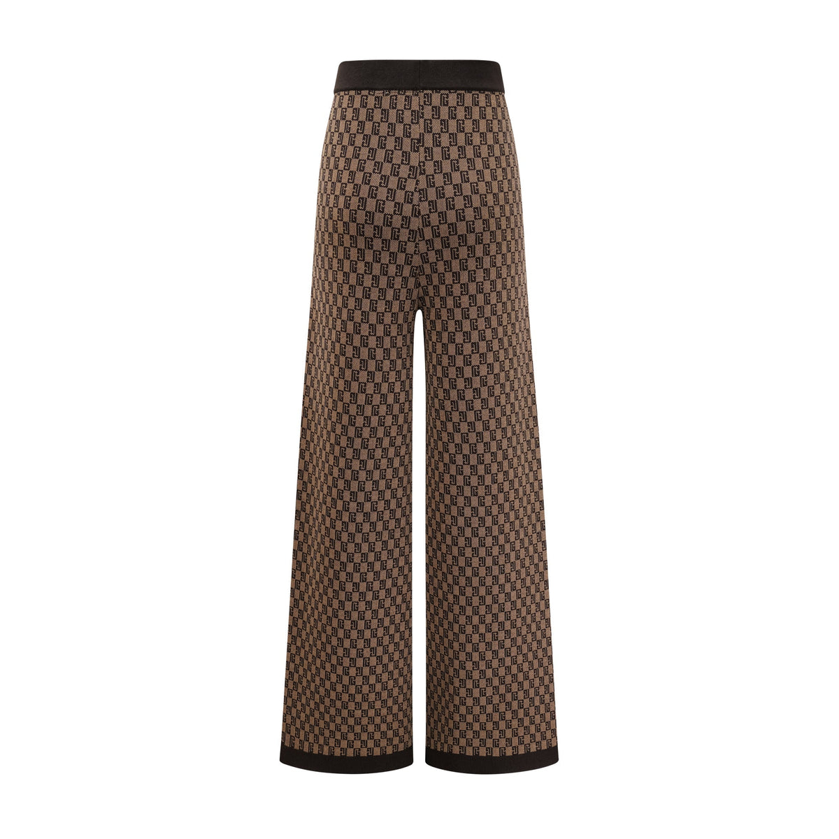 Cyrielle Monogram Jakarlı Üst ve Pantolon Takım Kahverengi