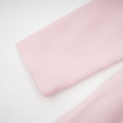 Elise Fiyonk Detaylı Yırtmaç Yaka Midi Elbise Pembe