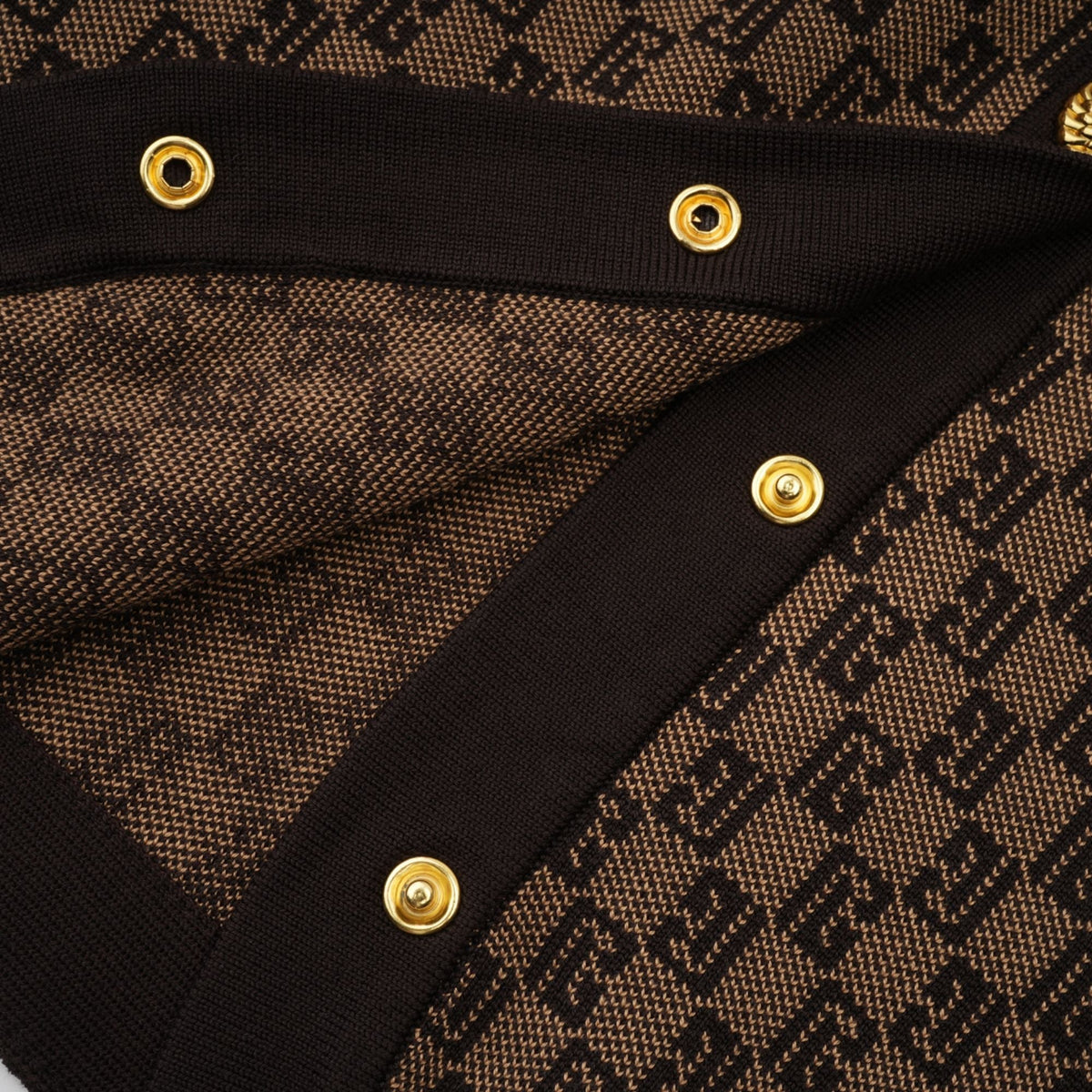 Cyrielle Monogram Jakarlı Üst ve Pantolon Takım Kahverengi