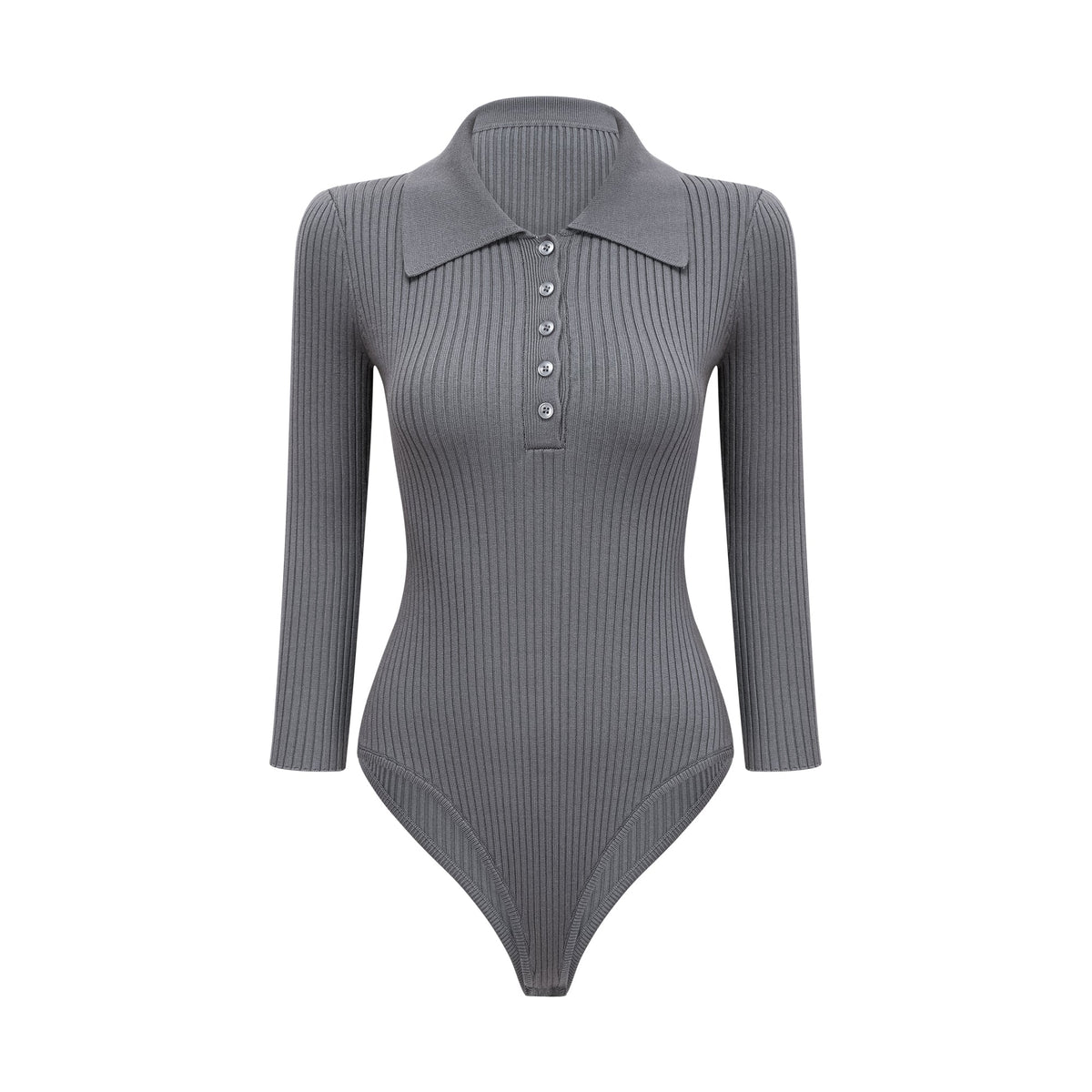 Claire Ribana Örgü Body ve Pantolon Takımı Gri