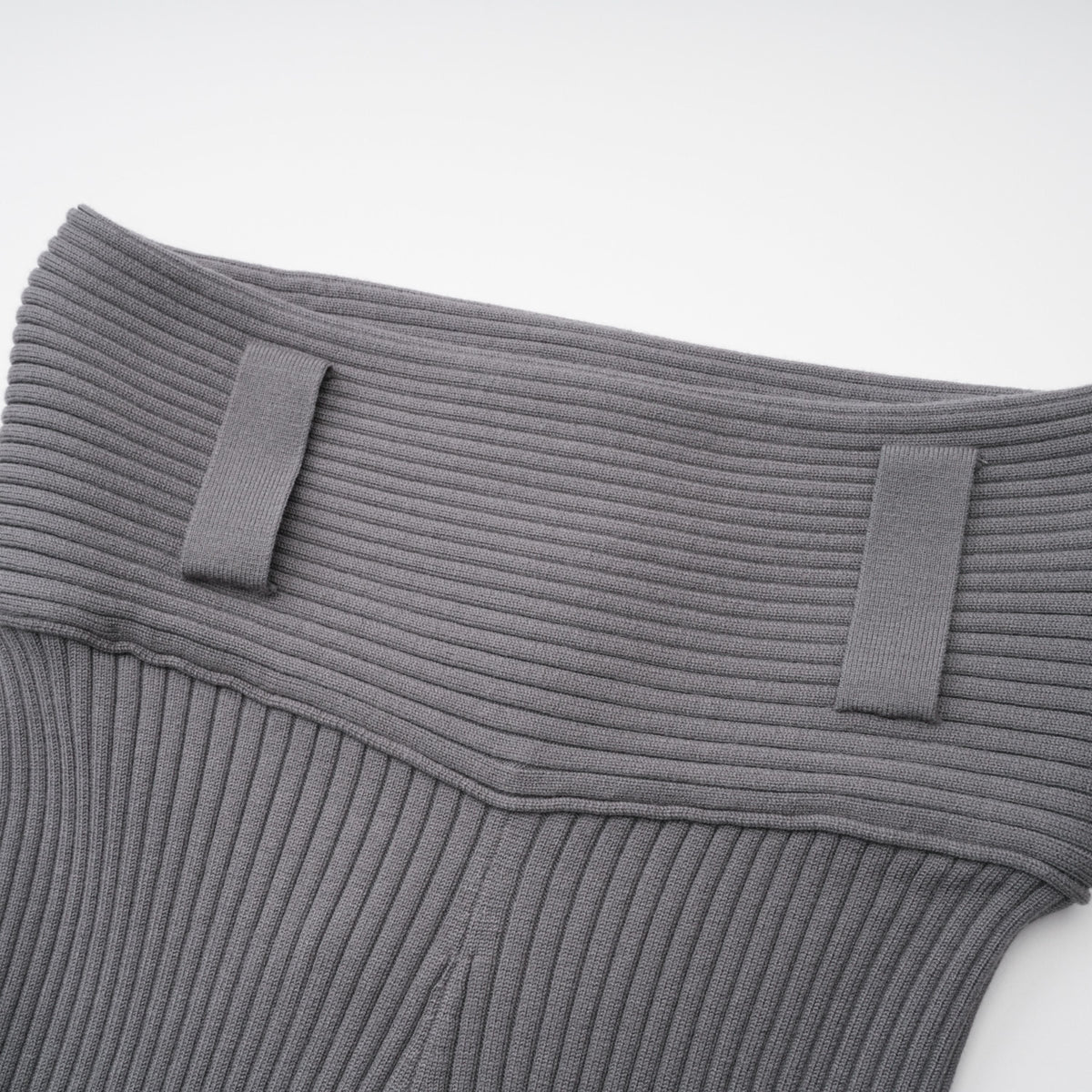 Claire Ribana Örgü Body ve Pantolon Takımı Gri