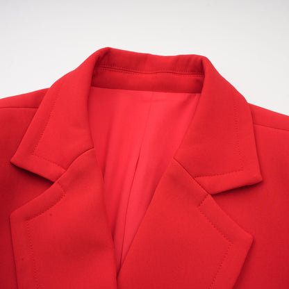 Coline Kum Saati Formlu Kruvaze Blazer Kırmızı