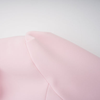 Eira Bebe Yaka Ceket Ve Etek Takımı Pembe